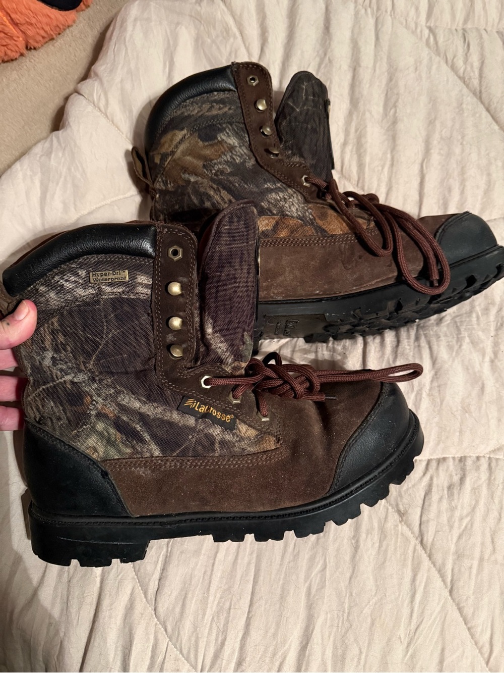 LaCrosse Brown Camouflage Waterproof Hunting Boots